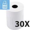 Exacompta - Réf. 40915E - Carton de 30 bobines pour tickets de carte bancaire - largeur 57 mm x diamètre 46 mm - mandrin 12 mm -