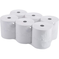 Exacompta - Réf. 43821E - Lot de 6 bobines pour tickets de caisse - largeur 80 mm x diamètre 70 mm - mandrin 12 mm - 1 pli therm