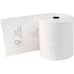 Exacompta - Réf. 43821E - Lot de 6 bobines pour tickets de caisse - largeur 80 mm x diamètre 70 mm - mandrin 12 mm - 1 pli therm