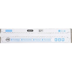 Exacompta - Réf. 40347E - Paquet de 10 bobines pour tickets de caisse et carte bancaire 57x60 mm - 1 pli thermique 55g/m² sans B
