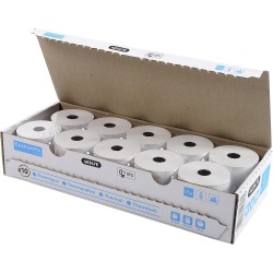 Exacompta - Réf. 40347E - Paquet de 10 bobines pour tickets de caisse et carte bancaire 57x60 mm - 1 pli thermique 55g/m² sans B