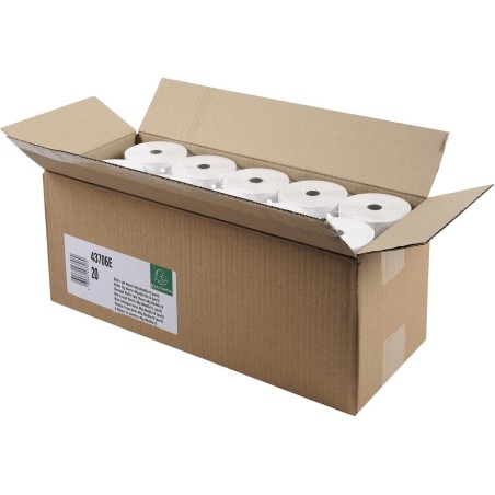 Bobines pour tickets de caisse 80x80x12x75 - 1 pli thermique 55g/m