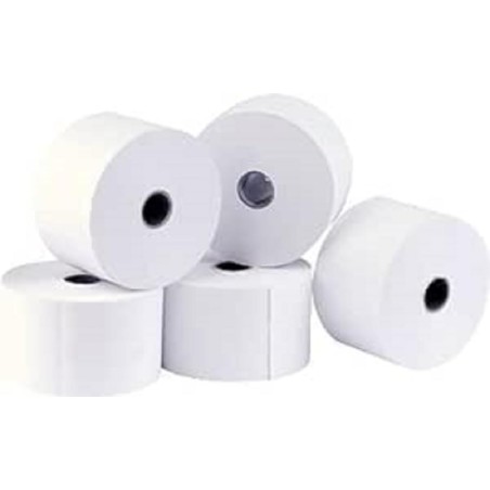 Exacompta - Réf. 43807E - Lot de 5 bobines pour tickets de caisse - largeur 80 mm x diamètre 72 mm - mandrin 12 mm - 1 pli therm