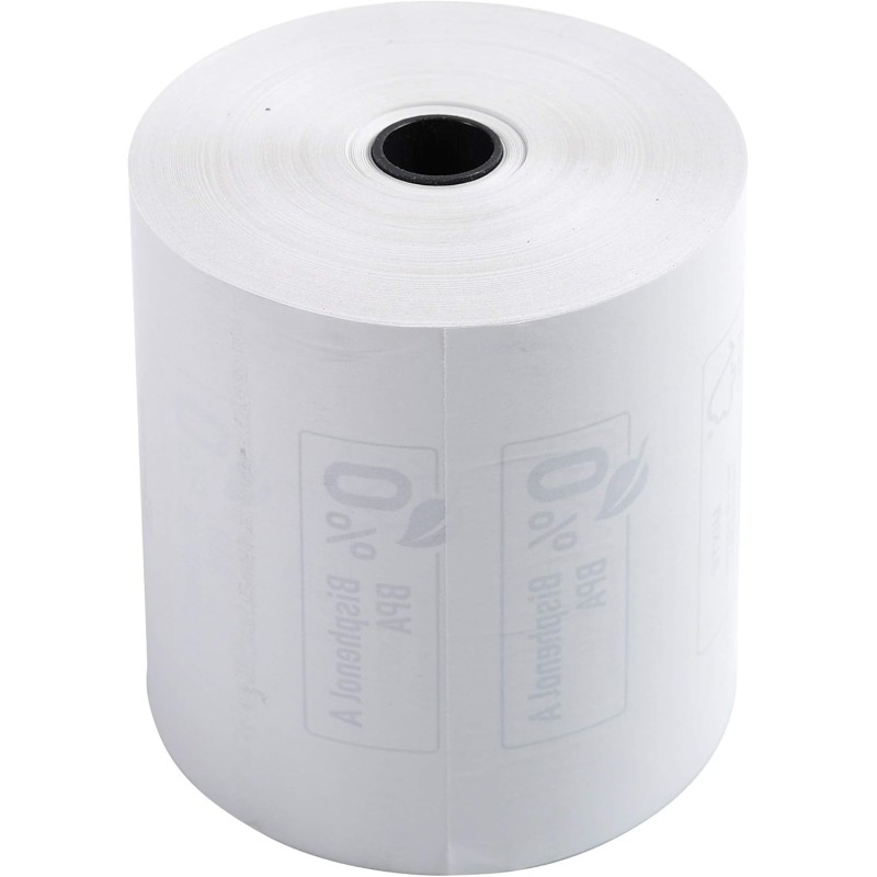 Exacompta - Réf. 43816E - Lot de 10 bobines pour tickets de caisse - largeur 80 mm x diamètre 72 mm - mandrin 12 mm - 1 pli ther