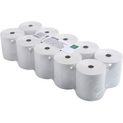 Exacompta - Réf. 43816E - Lot de 10 bobines pour tickets de caisse - largeur 80 mm x diamètre 72 mm - mandrin 12 mm - 1 pli ther