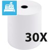 EXACOMPTA Lot de 10 Bobines caisse papier thermique 55g m/2 80 x 80 x 12 mm 78m