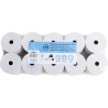 EXACOMPTA Lot de 10 Bobines caisse papier thermique 55g m/2 80 x 80 x 12 mm 78m