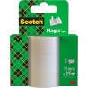 Scotch Ruban Magic - 3 Rouleaux, 19 mm x 25 m - Ruban Adhésif à Usage Général pour la Réparation, l'Etiquetage et la Fermeture d
