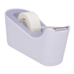 Scotch Dévidoir de Ruban Adhésif C18, Lavande + Scotch Magic Ruban Invisible, 1 Rouleau 19 mm x 33 m - pour l'École, la Maison e