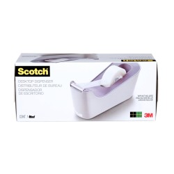 Scotch Dévidoir de Ruban Adhésif C18, Lavande + Scotch Magic Ruban Invisible, 1 Rouleau 19 mm x 33 m - pour l'École, la Maison e