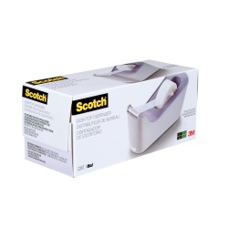 Scotch Dévidoir de Ruban Adhésif C18, Lavande + Scotch Magic Ruban Invisible, 1 Rouleau 19 mm x 33 m - pour l'École, la Maison e