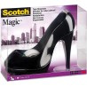 Dévidoir de ruban adhésif Scotch Chaussure noire + ruban invisible Scotch Magic, 1 rouleau, 19 mm x 8,89 m