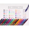 PILOT - Lot de 6 FriXion Ball 07 - Encre Gel Effaçable - Stylo Roller Rechargeable - Bleu - Pointe moyenne