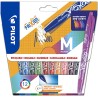 PILOT - Pochette de 12 FriXion Ball 07, Stylo Effaçable à Encre Thermosensible, Stylo Roller Rechargeable, Couleurs Assorties, P