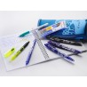 Pilot - lot de 5 frixion ball - stylo roller effaçable à encre thermosensible - rechargeable avec du plastique recyclé - orange,