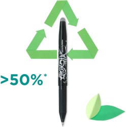 PILOT - Lot de 5 FriXion Ball 07 - Stylo Effaçable à Encre Thermosensible - Stylo Roller Rechargeable - Noir, Vert, Rouge, Viole