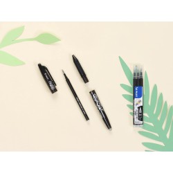 PILOT - Lot de 5 Frixion Ball - Stylo effaçable à encre thermosensible - Stylo roller rechargeable fabriqué à partir de plastiqu