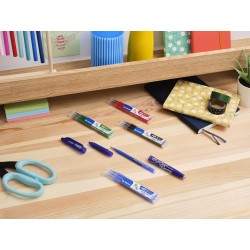 PILOT - 3 Frixion Ball - Encre Gel Effaçable - Stylo Roller Rechargeable et Ergonomique - Noir, Bleu, Rouge - Pointe moyenne
