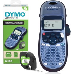 DYMO LetraTag LT-100H étiqueteuse portative | Imprimante d'étiquettes autocollant thermique sans encre | avec clavier ABC