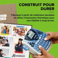 DYMO Étiqueteuse LetraTag LT 100T | Clavier AZERTY | Imprimante Portable d'Étiquettes Autocollantes
