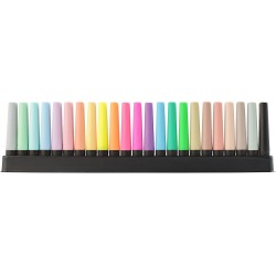 STABILO BOSS ORIGINAL - Surligneur - Set de bureau x 23 Surligneurs - 8 fluo + 8 pastel + 6 couleurs nature + 1 marqueur noir