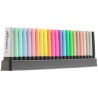 STABILO BOSS ORIGINAL - Surligneur - Set de bureau x 23 Surligneurs - 8 fluo + 8 pastel + 6 couleurs nature + 1 marqueur noir