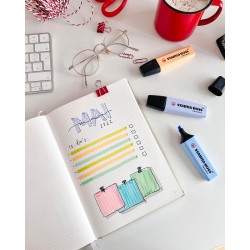 STABILO BOSS ORIGINAL Pastel - Surligneur - Set de bureau x 15 surligneurs Pastel