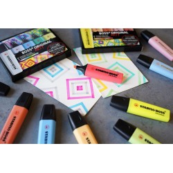 STABILO BOSS ORIGINAL ARTY - Surligneur - Set de bureau x 23 surligneurs Pastel et fluo - Gamme ARTY
