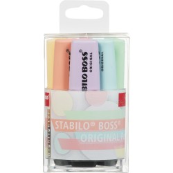 STABILO BOSS ORIGINAL Pastel - Surligneur - Pot x 6 surligneurs pastel - Coloris assortis