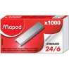 Maped agrafes 24/6, zinguées, boîte de 1000 agrafes - 324405