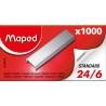 Maped agrafes 24/6, zinguées, boîte de 1000 agrafes - 324405