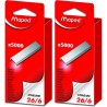 MAPED Agrafes 26/6 zinguées Boite de 5000 (Lot de 2)