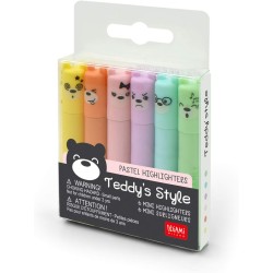 LEGAMI Teddy's Style Lot de 12 mini surligneurs